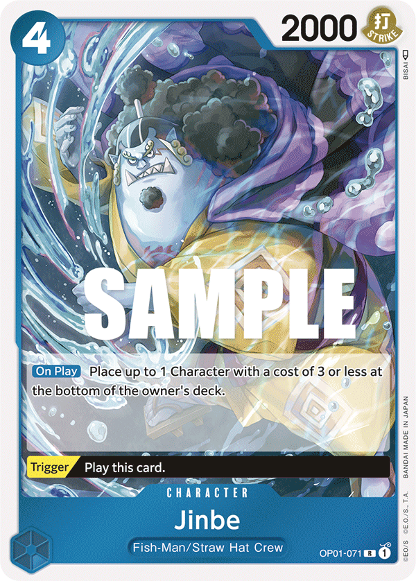 Carte Jinbe OP01-071 Rare — One Piece TCG OP-01 Romance Dawn (Bandai)