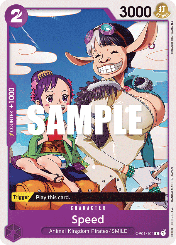 Carte Speed OP01-104 Common — One Piece TCG OP-01 Romance Dawn (Bandai)