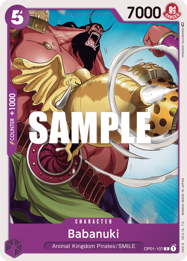 Carte Babanuki OP01-107 Common — One Piece TCG OP-01 Romance Dawn (Bandai)