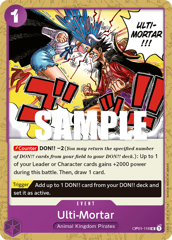 Carte Ulti-Mortar OP01-118 Uncommon — One Piece TCG OP-01 Romance Dawn (Bandai)