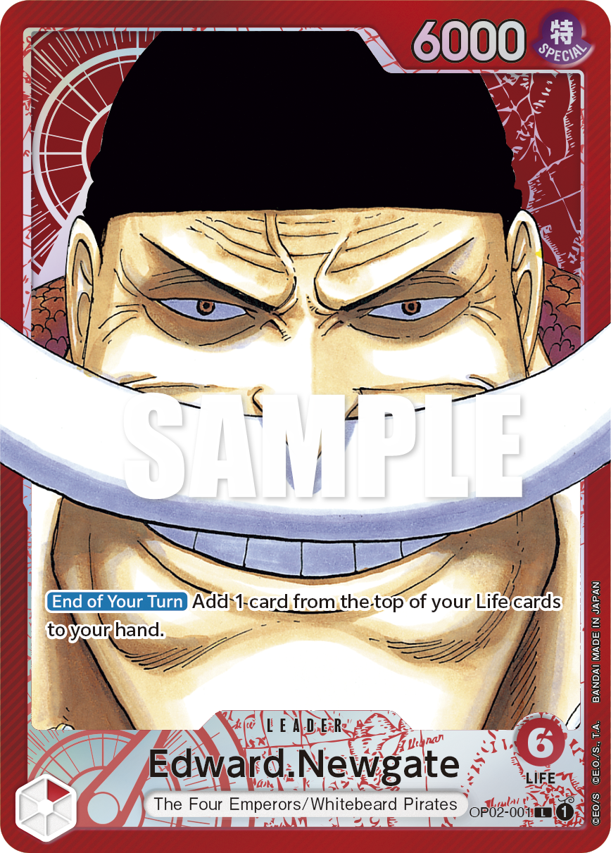 Carte Alt-Art Edward Newgate OP02-001_p1 Leader — One Piece TCG OP-02 Paramount War (Bandai)