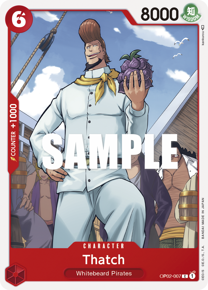 Carte Thatch OP02-007 Common — One Piece TCG OP-02 Paramount War (Bandai)