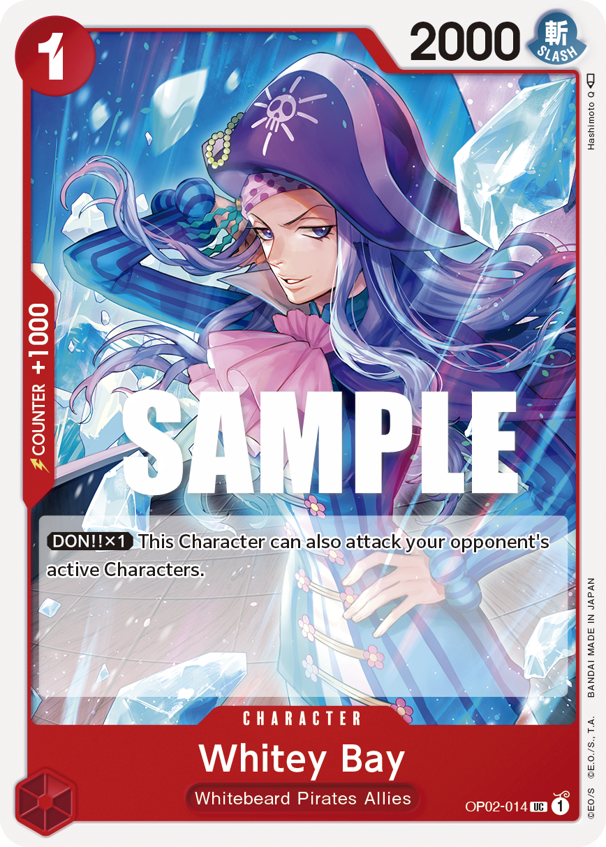 Carte Whitey Bay OP02-014 Uncommon — One Piece TCG OP-02 Paramount War (Bandai)