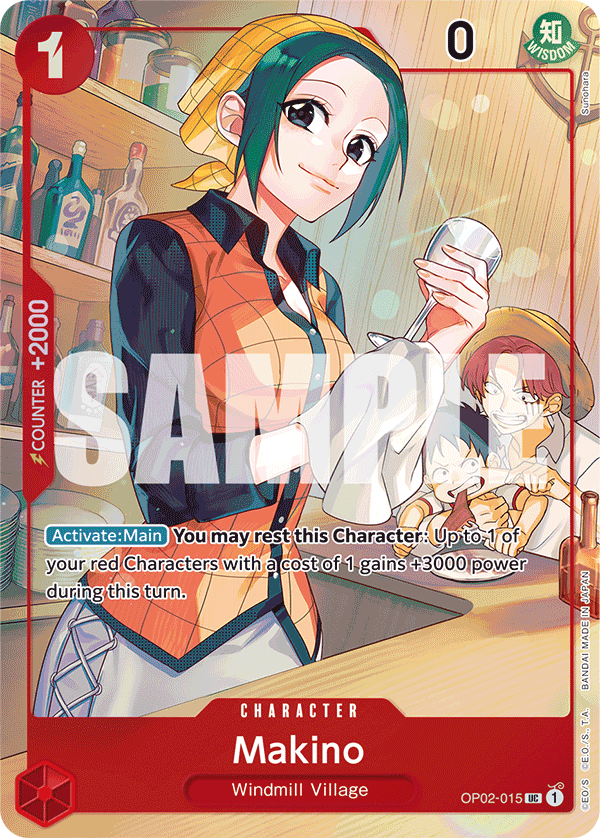 Carte Alt-Art Makino OP02-015_p1 Uncommon — One Piece TCG OTHER One Piece Products (Bandai)