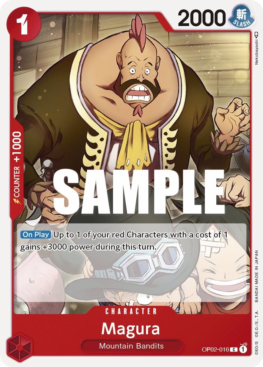 Carte Magura OP02-016 Common — One Piece TCG OP-02 Paramount War (Bandai)