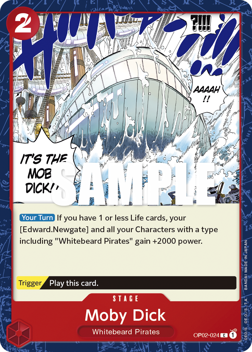 Carte Moby Dick OP02-024 Common — One Piece TCG OP-02 Paramount War (Bandai)