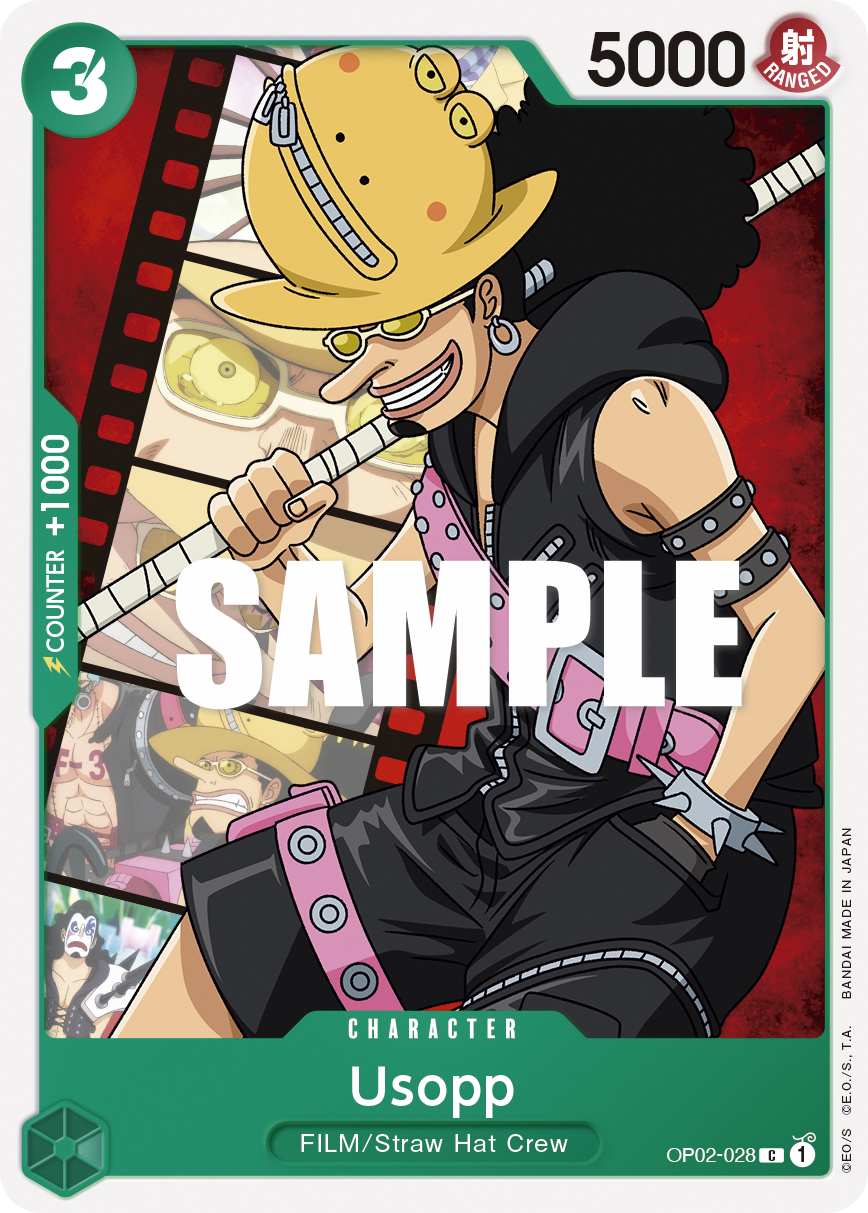 Carte Usopp OP02-028 Common — One Piece TCG OP-02 (Bandai)
