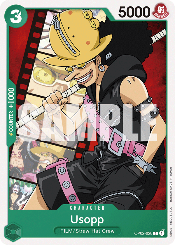 Carte Usopp OP02-028_p1 Common Alt Art — One Piece TCG ST-11 Starter Deck: Uta (Bandai)