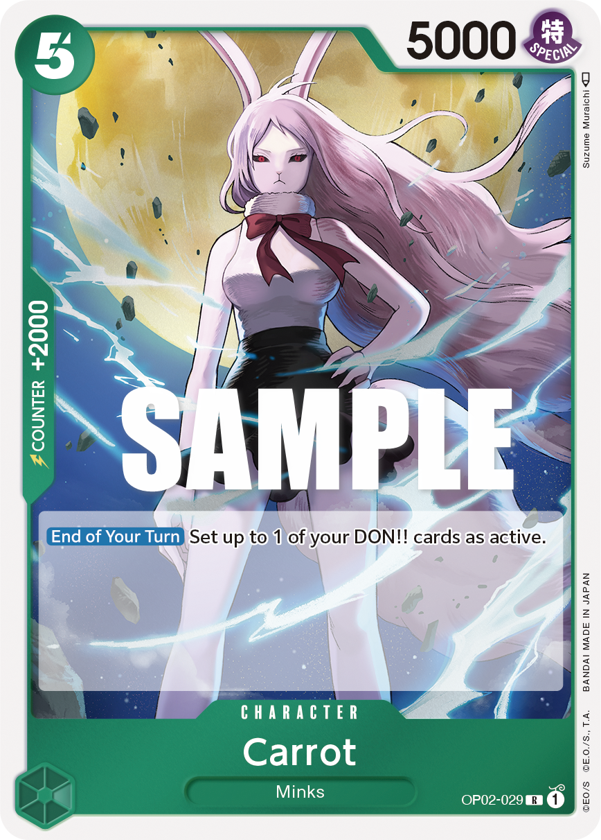 Carte Carrot OP02-029 Rare — One Piece TCG OP-02 (Bandai)