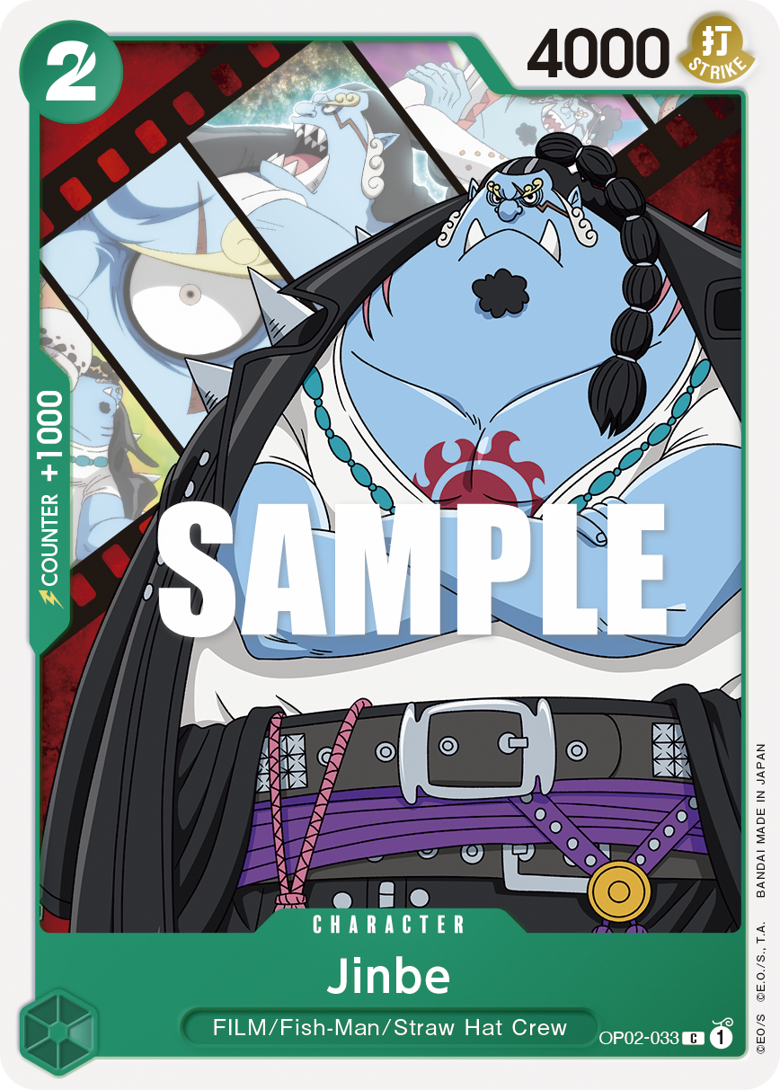 Carte Jinbe OP02-033 Common — One Piece TCG OP-02 Paramount War (Bandai)