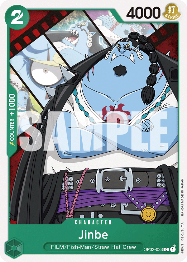 Carte Jinbe OP02-033_p1 Common Alt Art — One Piece TCG ST-11 Starter Deck: Uta (Bandai)