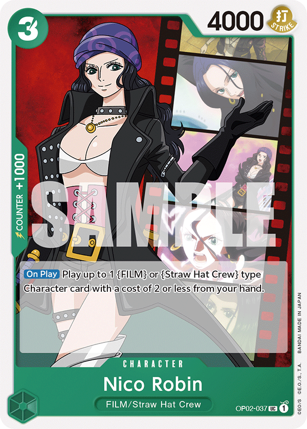 Carte Nico Robin OP02-037_p1 Uncommon Alt Art — One Piece TCG ST-11 Starter Deck: Uta (Bandai)