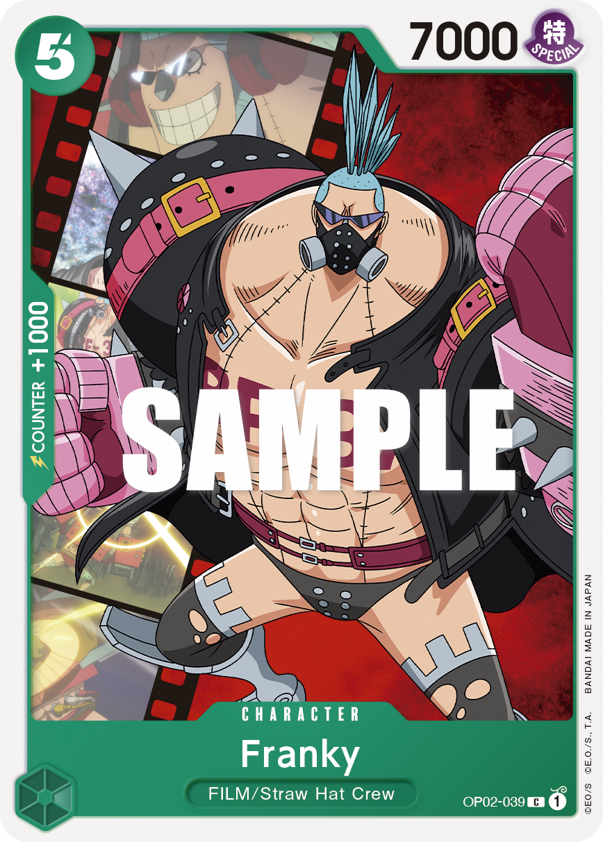 Carte Franky OP02-039 Common — One Piece TCG OP-02 Paramount War (Bandai)