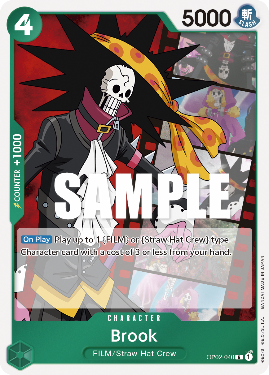Carte Brook OP02-040 Rare — One Piece TCG OP-02 Paramount War (Bandai)