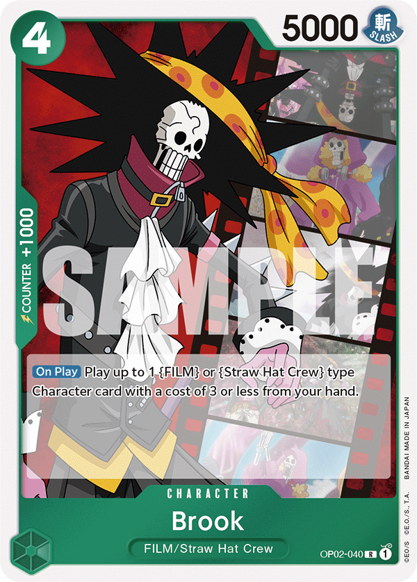 Carte Brook OP02-040_p1 Rare Alt Art — One Piece TCG ST-11 Starter Deck: Uta (Bandai)