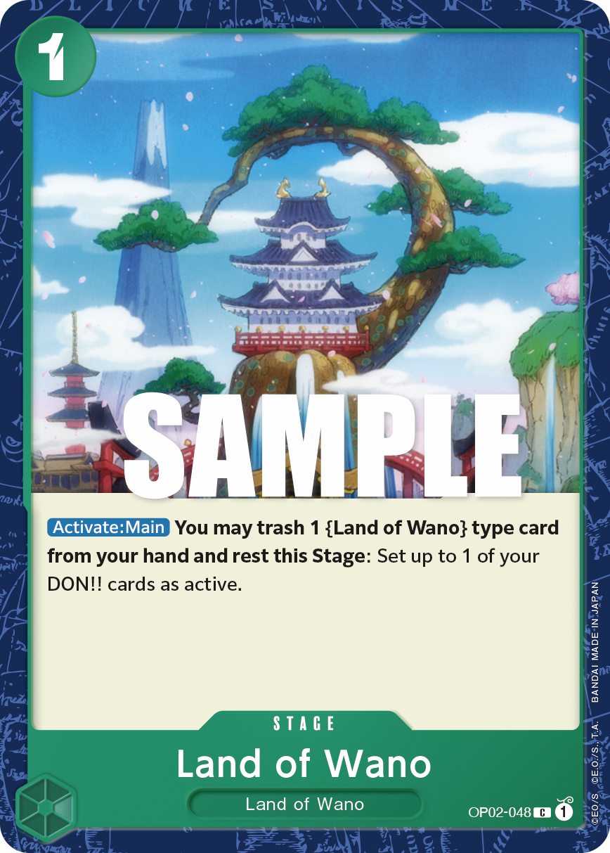 Carte Land of Wano OP02-048 Common — One Piece TCG OP-02 Paramount War (Bandai)