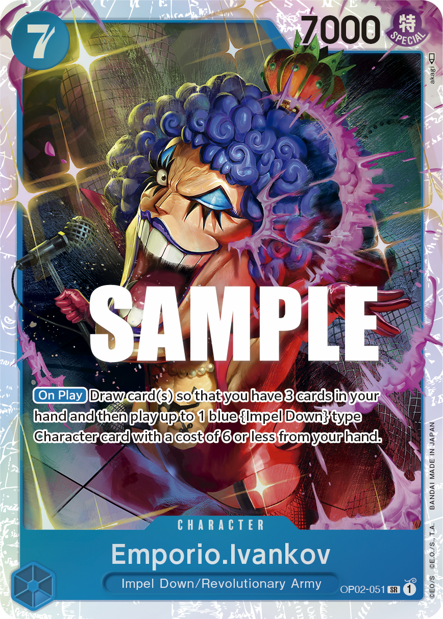 Carte Emporio.Ivankov OP02-051 Super Rare — One Piece TCG OP-02 (Bandai)