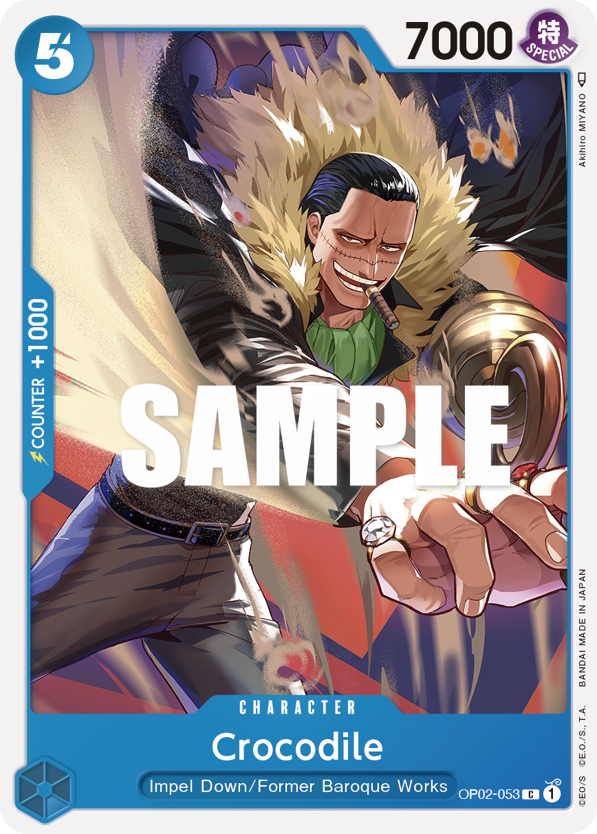 Carte Crocodile OP02-053 Common — One Piece TCG OP-02 Paramount War (Bandai)