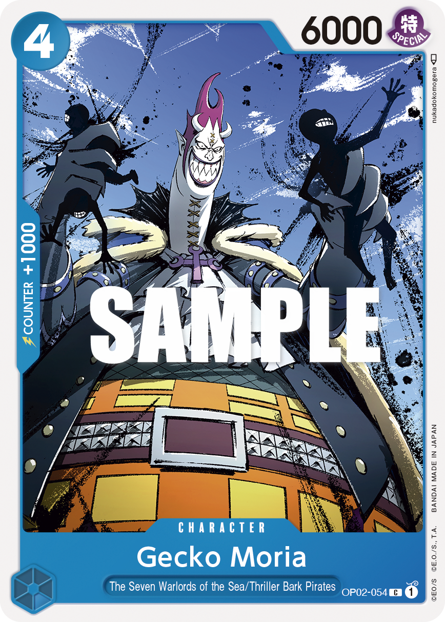 Carte Gecko Moria OP02-054 Common — One Piece TCG OP-02 Paramount War (Bandai)
