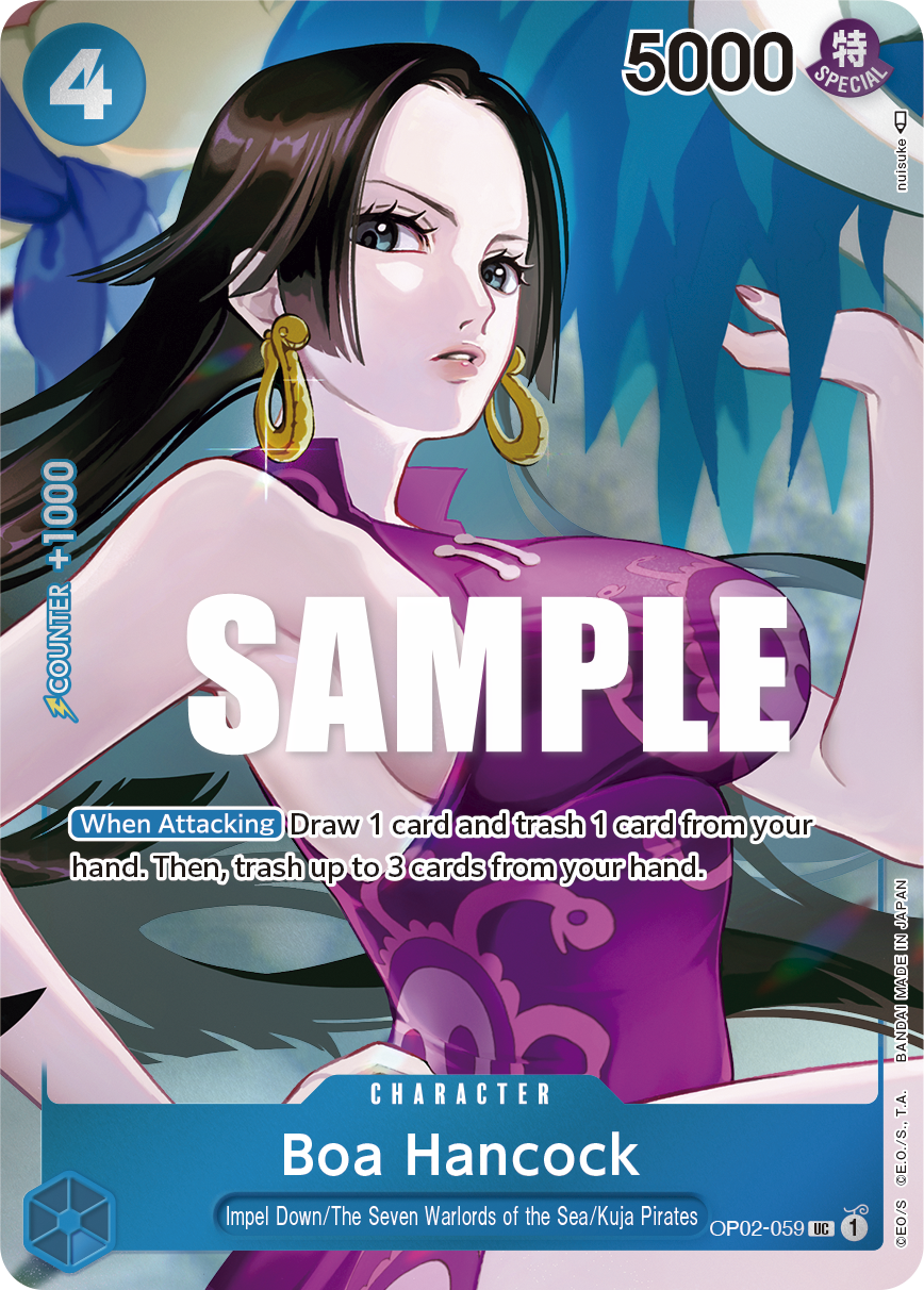 Carte Boa Hancock OP02-059_p1 Uncommon Alt Art — One Piece TCG OP-02 Paramount War (Bandai)