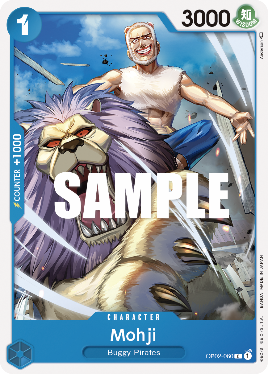 Carte Mohji OP02-060 Common — One Piece TCG OP-02 Paramount War (Bandai)