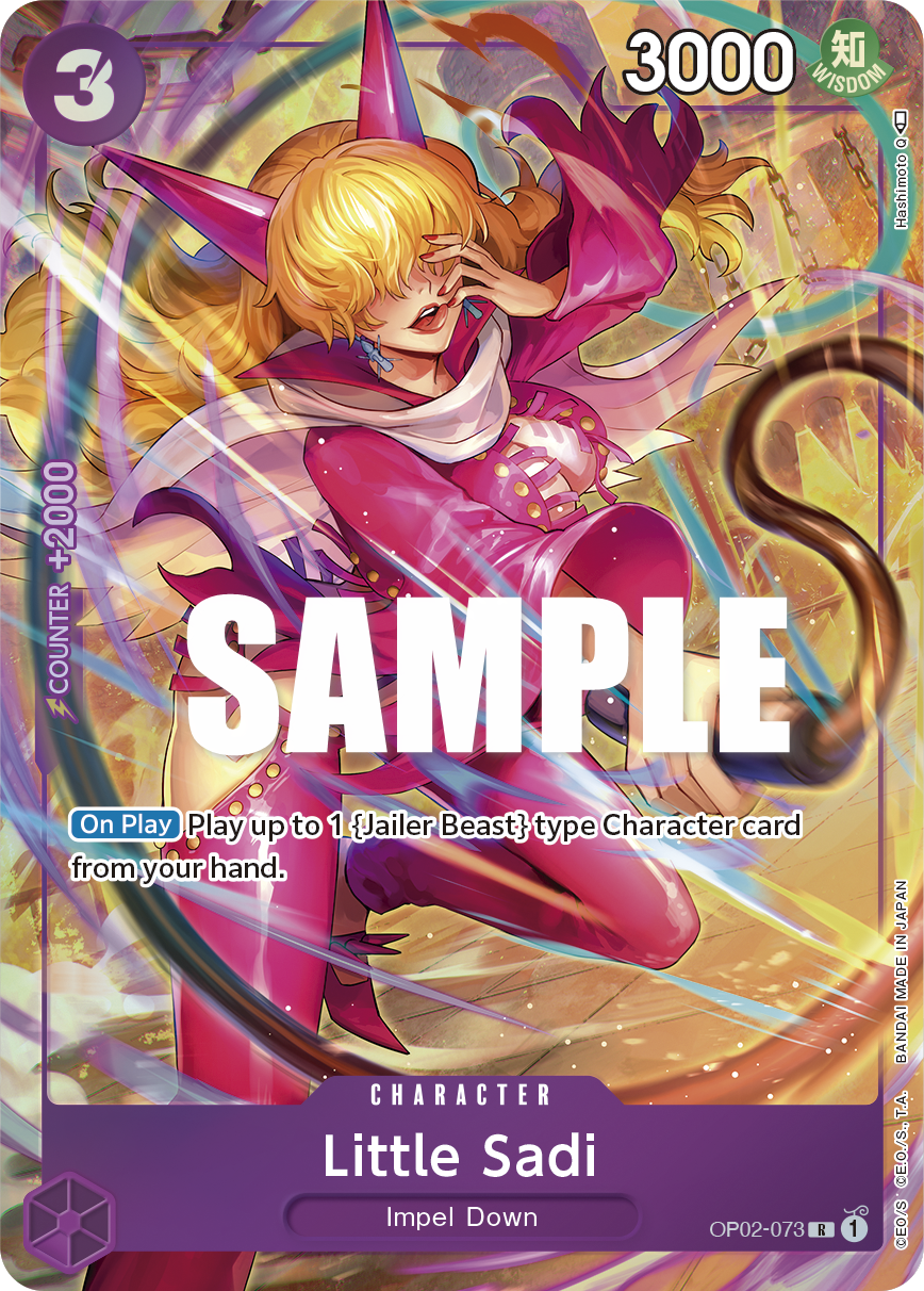 Carte Little Sadi OP02-073_p1 Rare — One Piece TCG OP-02 (Bandai)