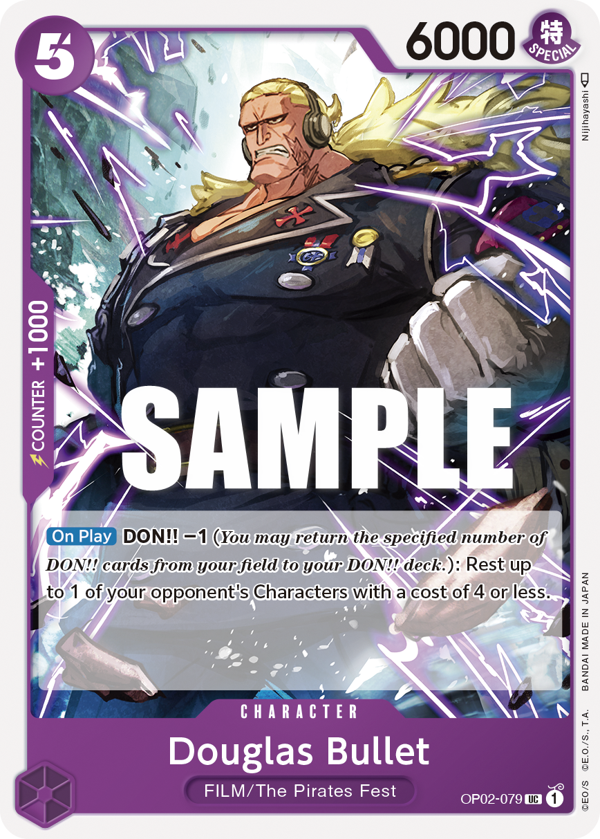 Carte Douglas Bullet OP02-079 Uncommon — One Piece TCG OP-02 Paramount War (Bandai)