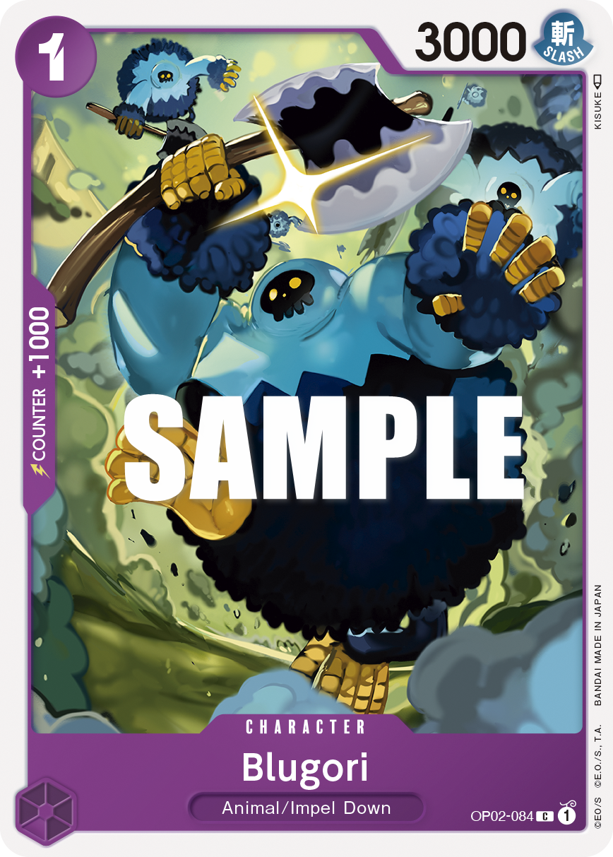Carte Blugori OP02-084 Common — One Piece TCG OP-02 Paramount War (Bandai)