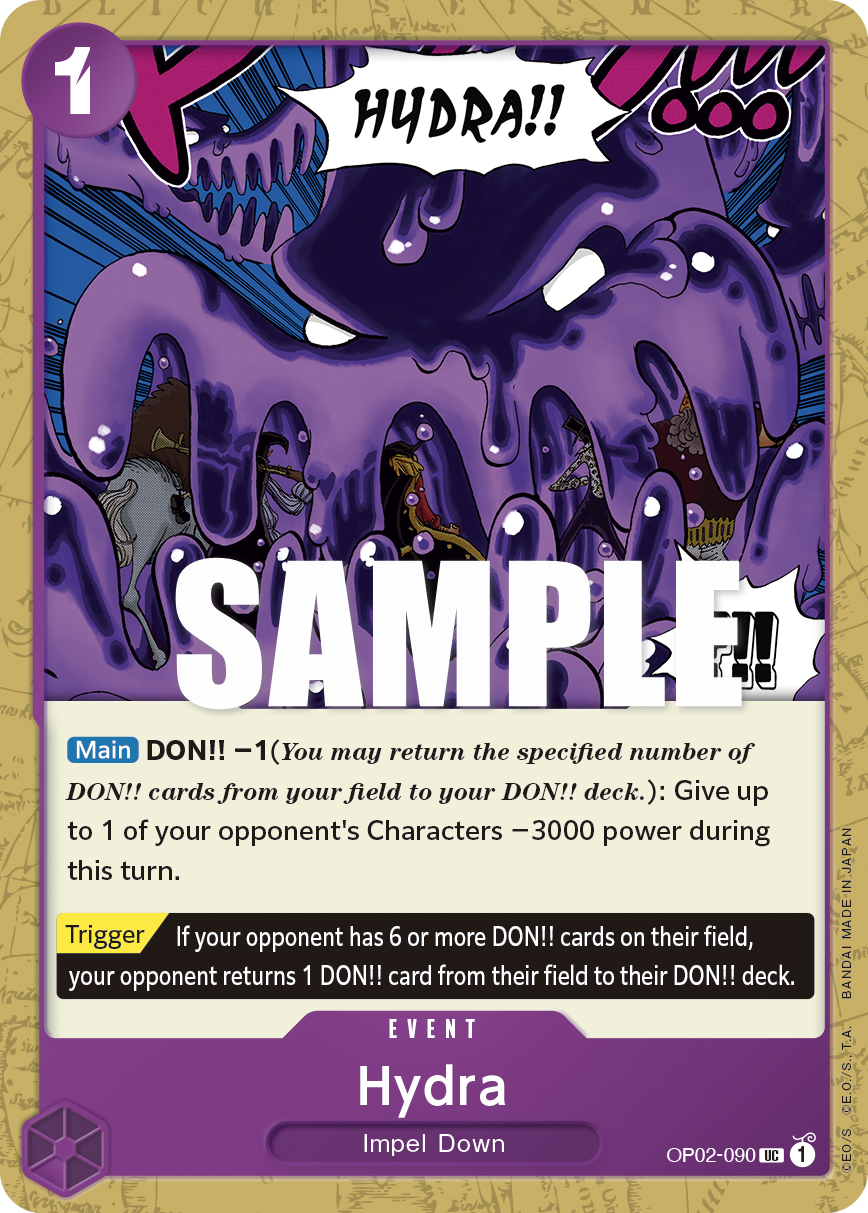Carte Hydra OP02-090 Uncommon — One Piece TCG OP-02 Paramount War (Bandai)