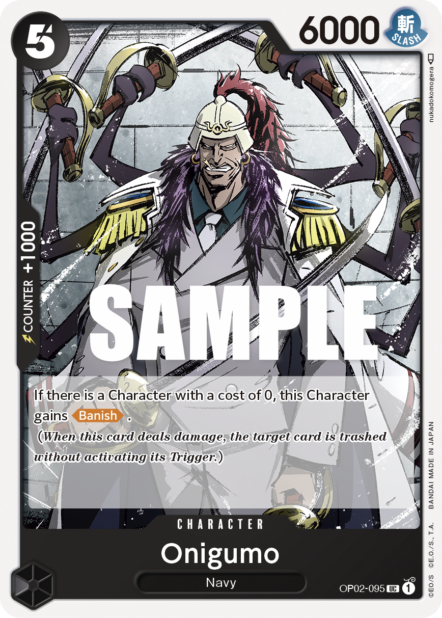 Carte Onigumo OP02-095 Uncommon — One Piece TCG OP-02 (Bandai)