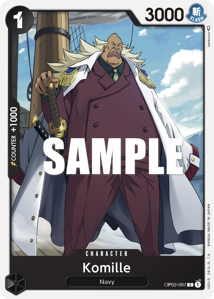 Carte Komille OP02-097 Common — One Piece TCG OP-02 Paramount War (Bandai)