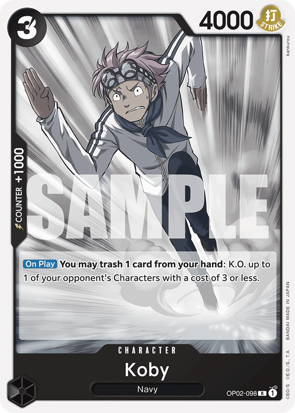 Carte Koby OP02-098_r1 Rare — One Piece TCG ST-19 (Bandai)