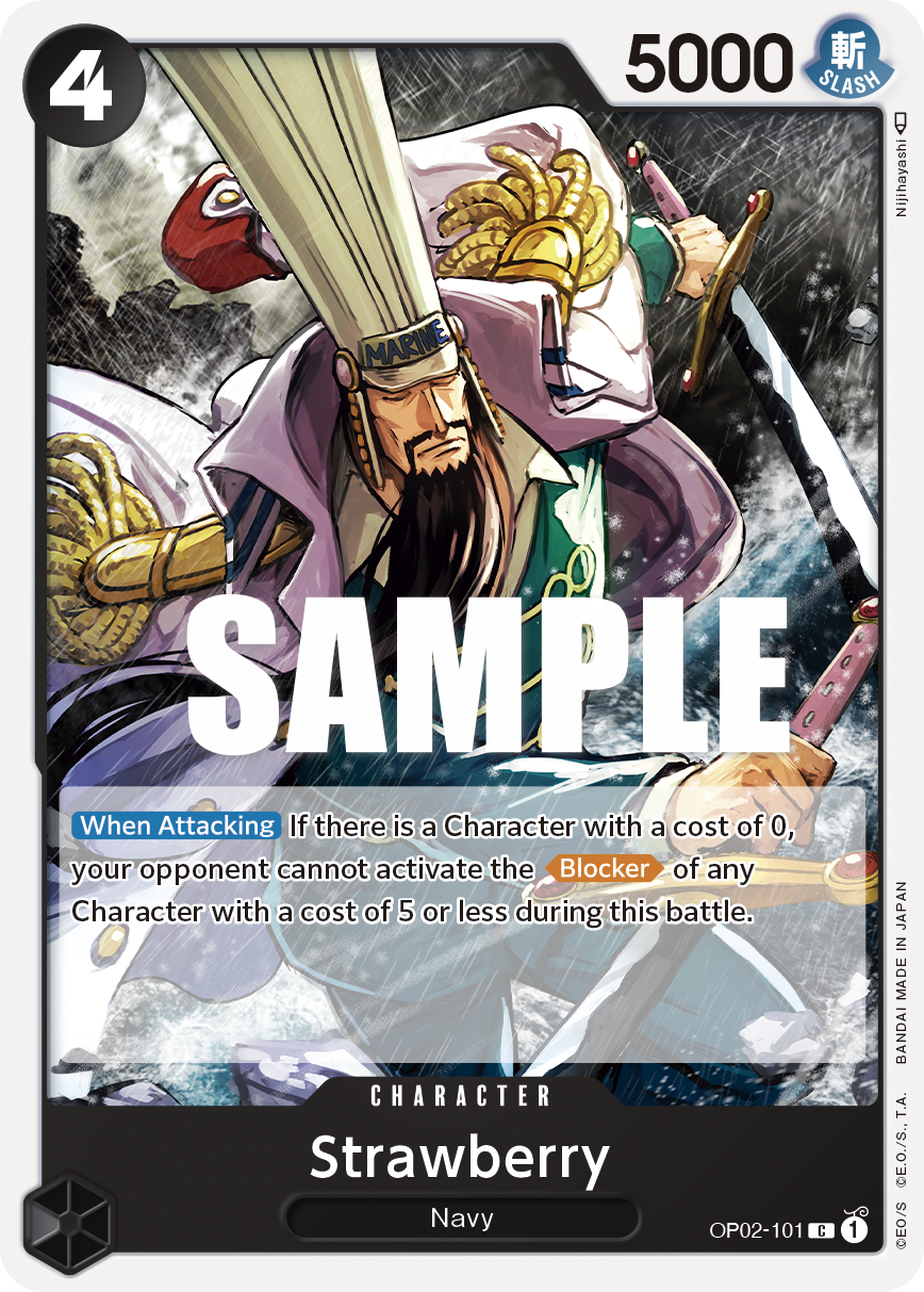 Carte Strawberry OP02-101 Common — One Piece TCG OP-02 Paramount War (Bandai)