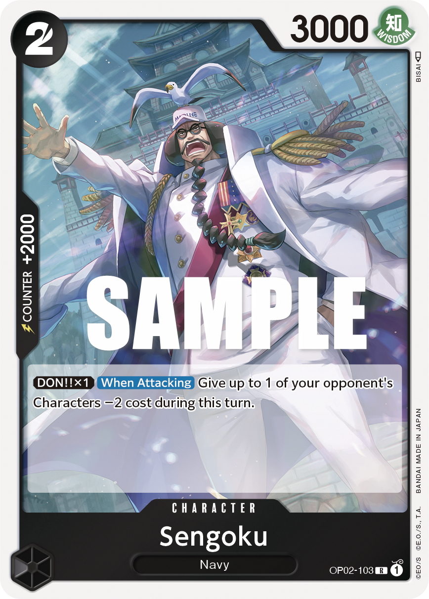 Carte Sengoku OP02-103 Rare — One Piece TCG OP-02 Paramount War (Bandai)