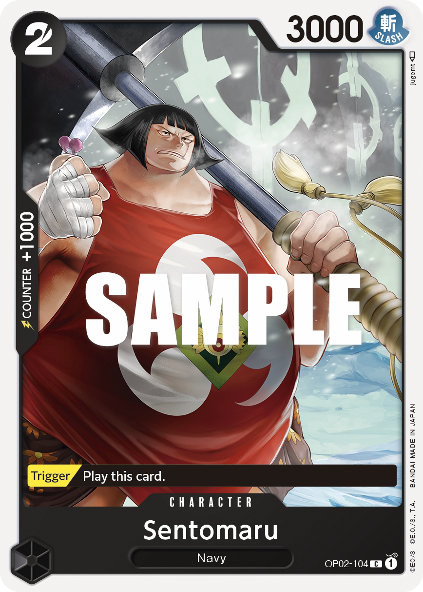 Carte Sentomaru OP02-104 Common — One Piece TCG OP-02 Paramount War (Bandai)