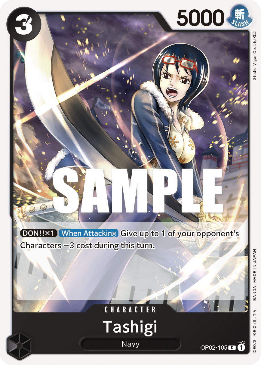 Carte Tashigi OP02-105 Common — One Piece TCG OP-02 (Bandai)