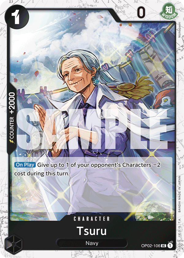 Carte Tsuru OP02-106_p4 Uncommon Alt Art — One Piece TCG PRB-01 The Best (Bandai)