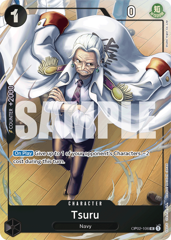 Carte Tsuru OP02-106_p6 Uncommon Alt Art — One Piece TCG OTHER One Piece Products (Bandai)