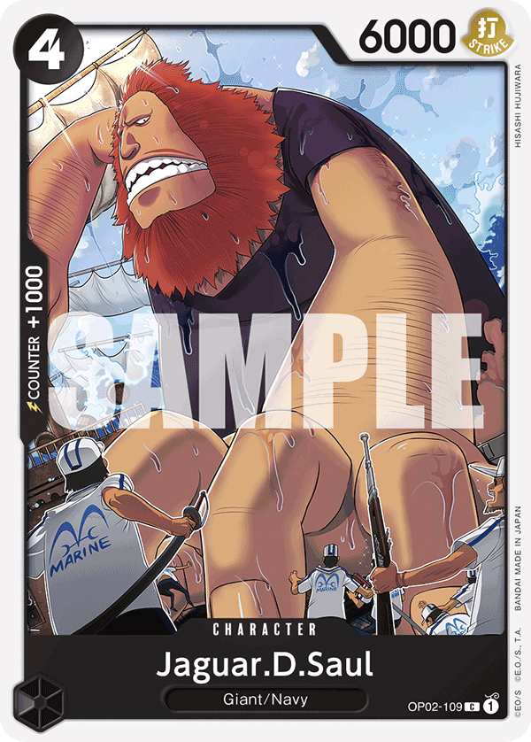 Carte Jaguar.D.Saul OP02-109_r1 Common — One Piece TCG ST-19 (Bandai)