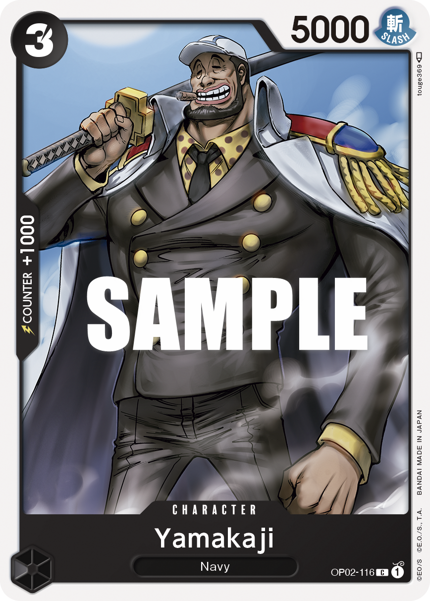 Carte Yamakaji OP02-116 Common — One Piece TCG OP-02 Paramount War (Bandai)