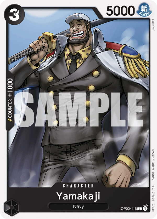 Carte Yamakaji OP02-116_p1 Common Alt Art — One Piece TCG OP-02 Paramount War (Bandai)