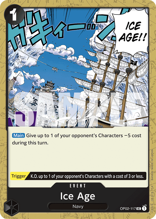 Carte Ice Age OP02-117_r1 Uncommon — One Piece TCG ST-19 (Bandai)