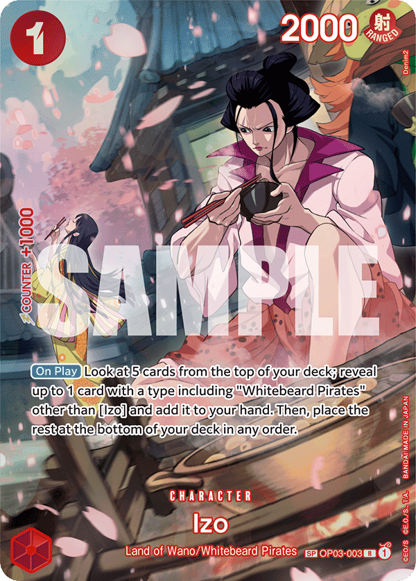 Carte Izo OP03-003_p1 Special — One Piece TCG OP-07 (Bandai)
