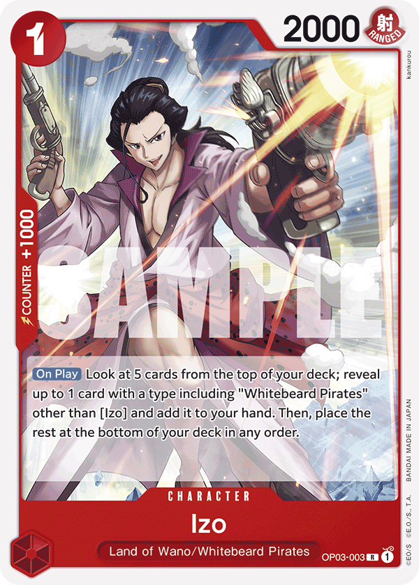 Izo OP03-003_r1 (Rare) — Serial V.1 Serial