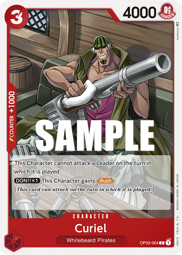 Carte Curiel OP03-004 Common — One Piece TCG OP-03 (Bandai)