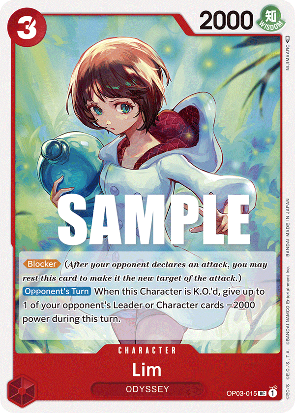 Carte Lim OP03-015 Uncommon — One Piece TCG OP-03 Pillars of Strength (Bandai)