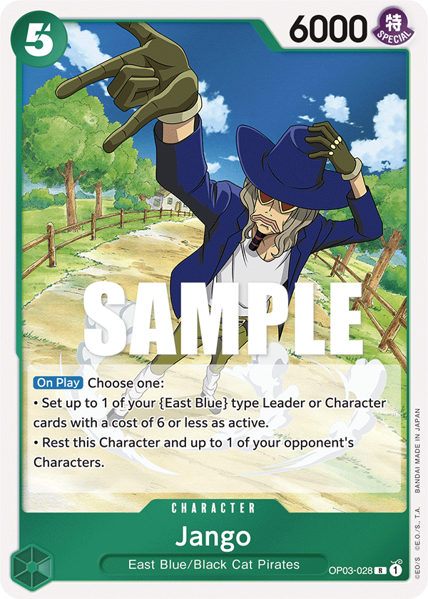 Carte Jango OP03-028 Rare — One Piece TCG OP-03 Pillars of Strength (Bandai)
