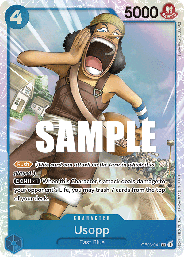 Carte Usopp OP03-041 Super Rare — One Piece TCG OP-03 Pillars of Strength (Bandai)