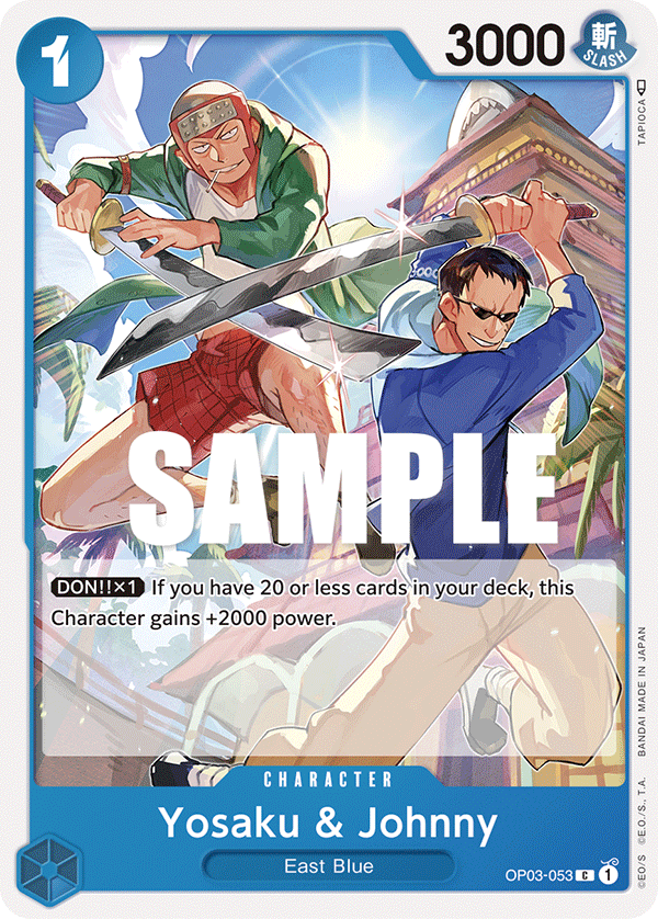 Carte Yosaku & Johnny OP03-053 Common — One Piece TCG OP-03 Pillars of Strength (Bandai)