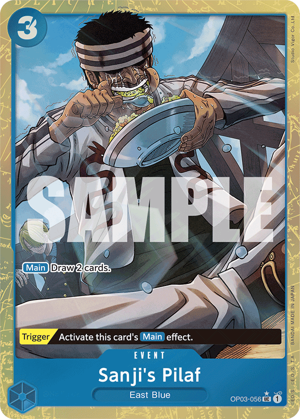 Carte Riz pilaf de Sanji OP03-056_p4 Uncommon Alt Art — One Piece TCG PRB-01 The Best (Bandai)